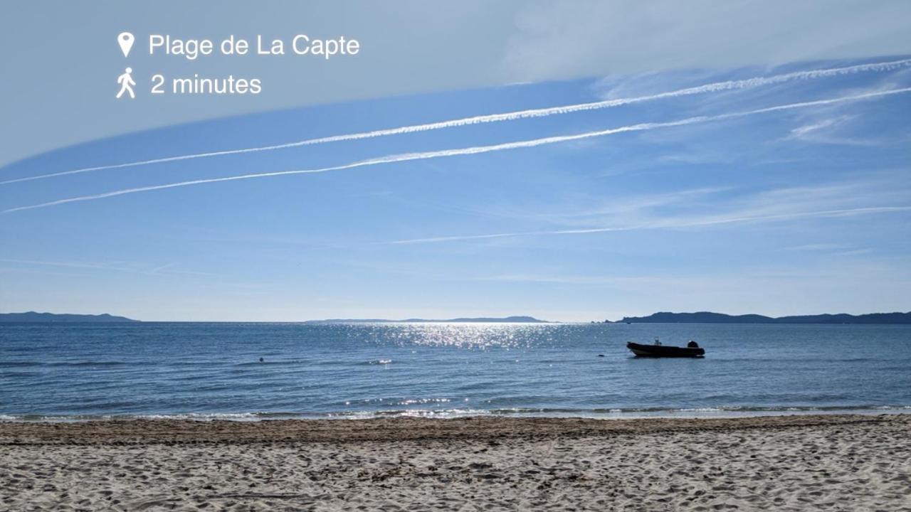 L'Instant Plage - Vue Mer - Bord De Plage - La Capte - Cote D'Azur Hyères Zewnętrze zdjęcie